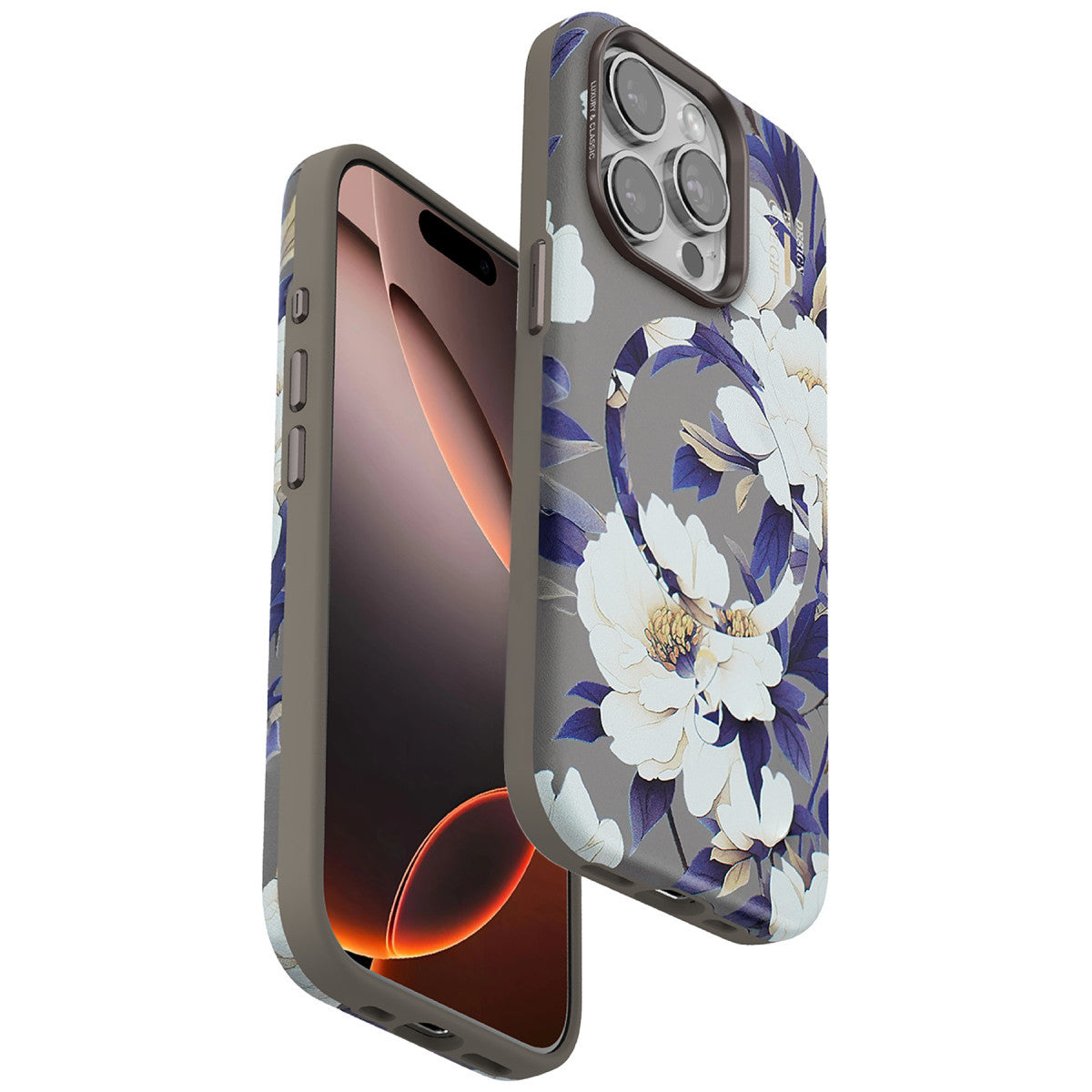 Onegif Apple iPhone 15 Pro Max Flower Series Magsafe Kapak